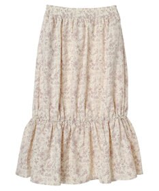 earth music&ecology フラワーティアードテックスカート