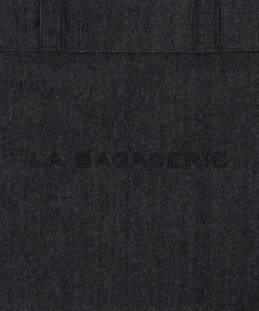 LA BAGAGERIE チャーム付きデニムバッグ Mサイズ