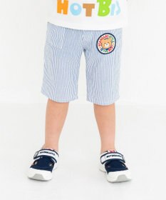 MIKI HOUSE HOT BISCUITS 【80-120cm】 ワッペン 6分丈 ハーフパンツ