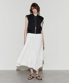 NAVE 【Nave　洗える】リサイクルツイル ノースリーブブルゾン