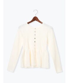 Te chichi 前後2WAYペプラムカーディガン