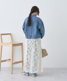 earth music&ecology ショートジップデニムジャケット