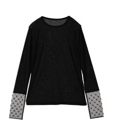 earth music&ecology チュールビジュープルオーバー