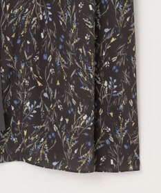 自由区 L 【洗える】ウォーターカラーフラワープリント ワンピース