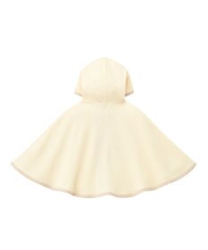 MIKI HOUSE HOT BISCUITS 【70-90cm】 顔ドン ワッフル素材 おでかけポンチョ