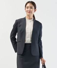 J.PRESS LADIES L 【セットアップ対応】BAHARIYE1 ノーカラー ジャケット