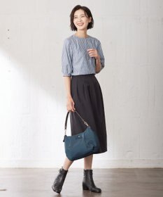 J.PRESS LADIES 【洗える】SOLO ECOタフタ タック スカート
