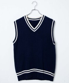 WEGO 【SCHOOLITEM】ラインスクールニットベスト