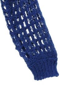 earth music&ecology チュールヤーンメッシュニットプルオーバー