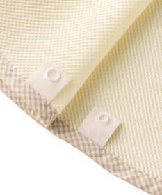 MIKI HOUSE HOT BISCUITS 【70-90cm】 顔ドン ワッフル素材 おでかけポンチョ