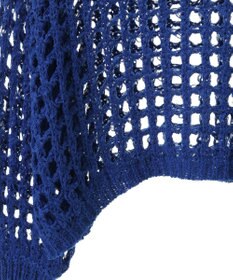 earth music&ecology チュールヤーンメッシュニットプルオーバー