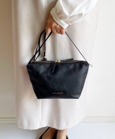 Hekhèr Le Style de Vie 新型追加【日本製 / 汚れにくい】PUコートコットンキャンバス×牛革付属 ショルダーバッグ