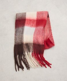 Green Parks ・ｆｕｒｒｙ　ｒａｔｅ　グラデーションチェックマフラー