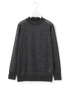 ICB 【洗える】ラメシアー モックネックニット