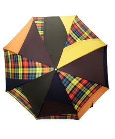 +RING 【限定/日本製】メンズ向け プラスリング 長傘60cm YEL/CHK SR62