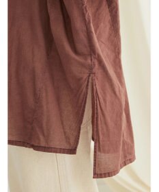 CRAFT STANDARD BOUTIQUE シアーボイルピグメント染めバンドカラーシャツ