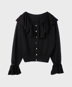 GRACE CONTINENTAL フリルニットカーディガン