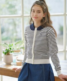 組曲 KIDS 【150-160㎝】リボンカラー カーディガン