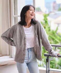 WEGO 【WEB限定/2025年秋冬新作//洗濯可/MLサイズ展開/ユニセックス着用ITEM】ドロップショルダーカーディガン