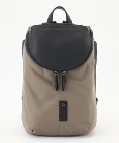 Y'SACCS 【CORDURA×リサイクルレザー】ラウンドフラップミニリュック