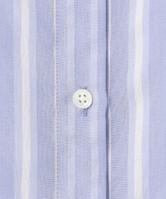 J.PRESS LADIES L 【洗える】SHEERストライプ ペプラム シャツ ブラウス