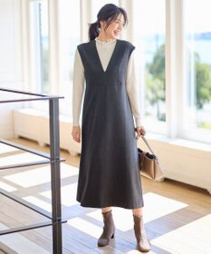 ANY 【洗濯機可】ライトツイードジャンスカ