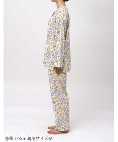 Wing パジャマ 綿100%(本体) 天竺素材 長袖 長ズボン レディース EP8040 ウイング／ワコール