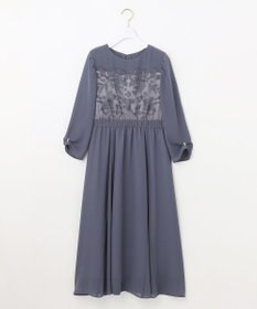 ANY SIS S 【洗える】フラワー刺繍パーツ ワンピース
