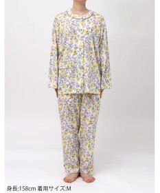 Wing パジャマ 綿100%(本体) 天竺素材 長袖 長ズボン レディース EP8040 ウイング／ワコール