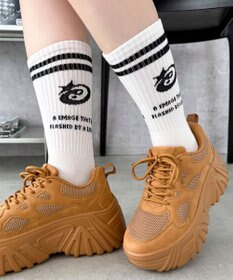 WEGO 2ラインデザインソックス