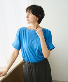 #Newans 【乾燥機可能/接触冷感】タックスリーブカットソー