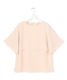 23区 S 【新色追加】ストレッチジョーゼット  ケープデザイン カットソー