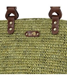 IBIZA ラフィア　ハンドバッグ（草木染め）