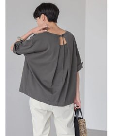 AMERICAN HOLIC 接触冷感バックタック袖折り返しカットプルオーバー