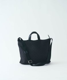 MIYABIYA LAQUOH【撥水加工】篭目柄エンボスボンディング スリム２WAYトート