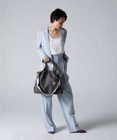TOPKAPI 【TREASURE TOPKAPI】ストライプハンドル ナイロン 2way トートバッグ A4対応