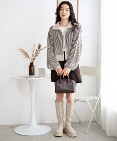 WEGO ダブルジップショートカーデ