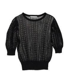 Green Parks ａ．透かし柄ニットプルオーバー