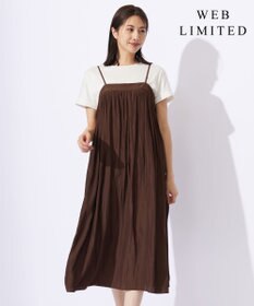 J.PRESS LADIES 【WEB限定・洗える】キャミワンピース カットソー ツインセット