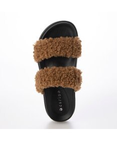MODE ET JACOMO <carino>エコファーもこもこサンダル