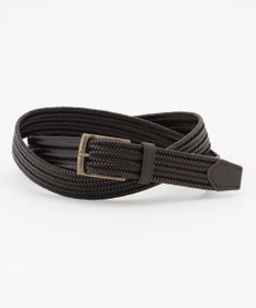 JOSEPH ABBOUD 【キングサイズ・イタリア素材・ストレッチ・日本製】レザーメランジストレッチベルト