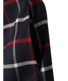 Green Parks ベルトデザインチェックＩラインスカート