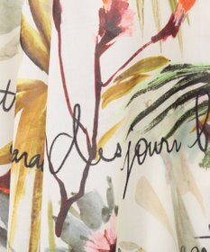 GRACE CONTINENTAL リゾートリーフプリントスカート