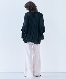 BEIGE， 【洗える】MUSCARI / ソフトシルクキャンディースリーブブラウス