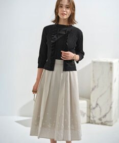 組曲 シアーニット フリルカーディガン