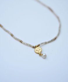 monshiro シルクビーズネックレス