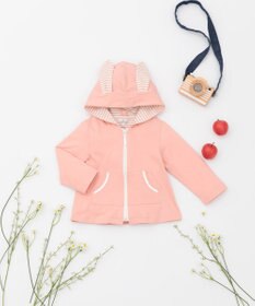 組曲 KIDS 【80-90cm】セーラーボーダー パーカー