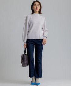 組曲 S 【WEB限定】襟付き片畔ニットプルオーバー