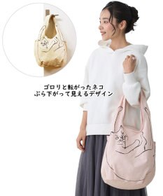 ROOTOTE 1188【折り畳み可能】EU.ラウンド.ブラサガリネコ-A