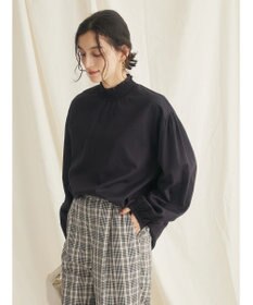 CRAFT STANDARD BOUTIQUE インドコットンシャーリングハイネックブラウス